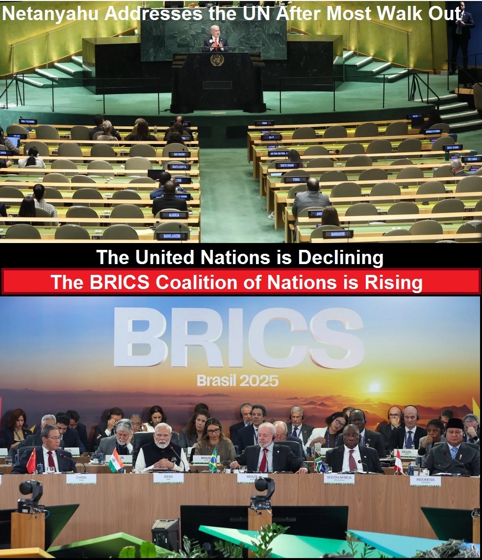 Netanyahu-addess-UN-after-most-walk-out-BRICS-Advances